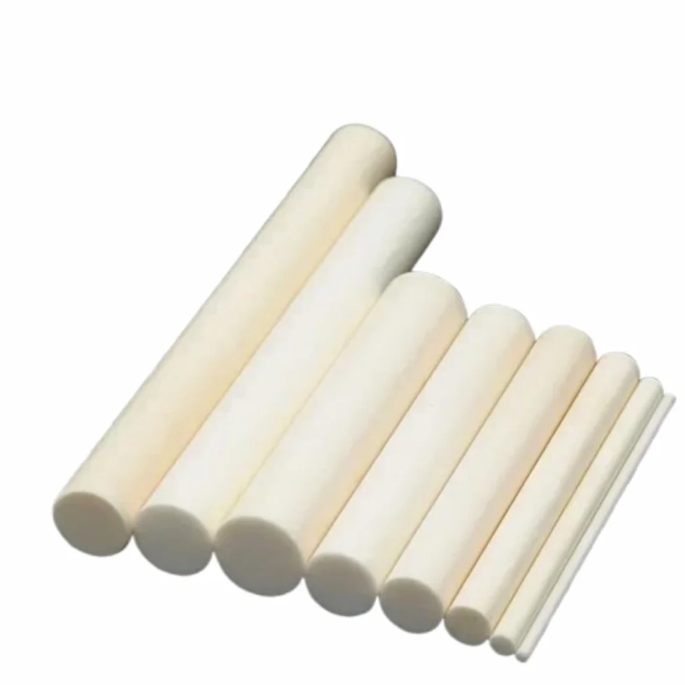 Barre di ceramica di allumina a bassa perdita dielettrica, tondo di ceramica lavorabile, lunghezza 140/360 mm, barra di ceramica ad alta durezza, 1 pz.(10x360mm)