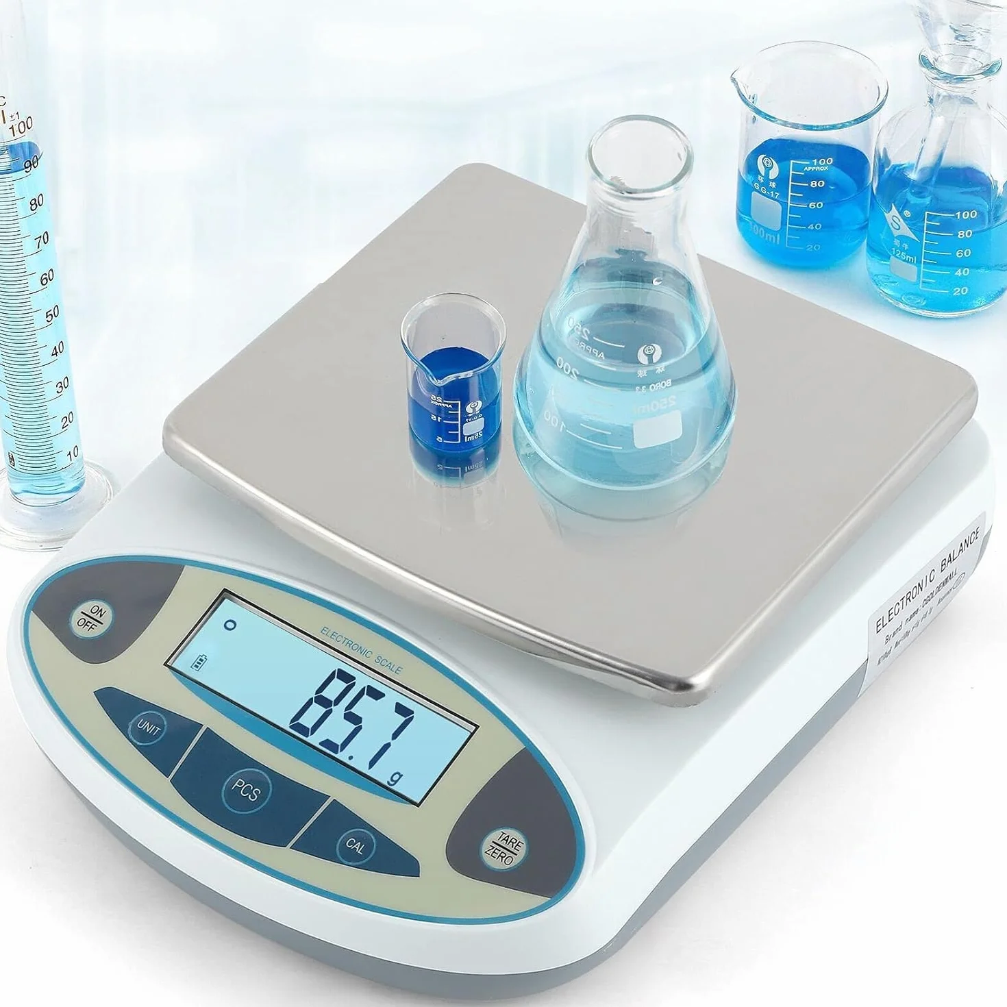 Bilancia da Laboratorio di Precisione 5kgx0.1g Digitale Elettronica CGOLDENWALL g/ct/oz/ozt/lb/dwt/%/tol