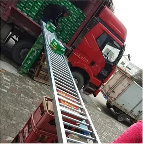 Trasportatore a rulli non alimentato per una movimentazione fluida del materiale, telaio in acciaio zincato antiruggine per magazzini durevoli e scarico delle consegne