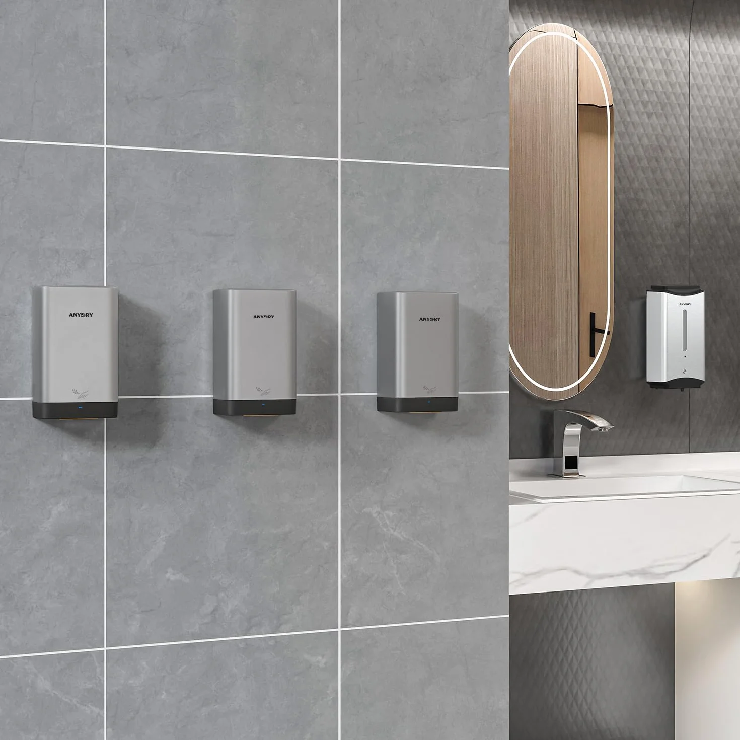Anydry AD2822 Asciugamani ad Alta Velocità Elettrico Automatico Commerciale Domestico