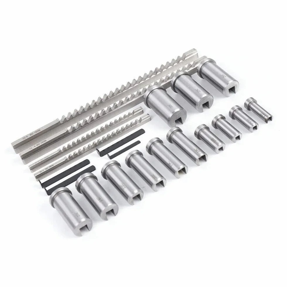 Set di brocce per chiavetta 22 pezzi Kit di broccia per chiavetta