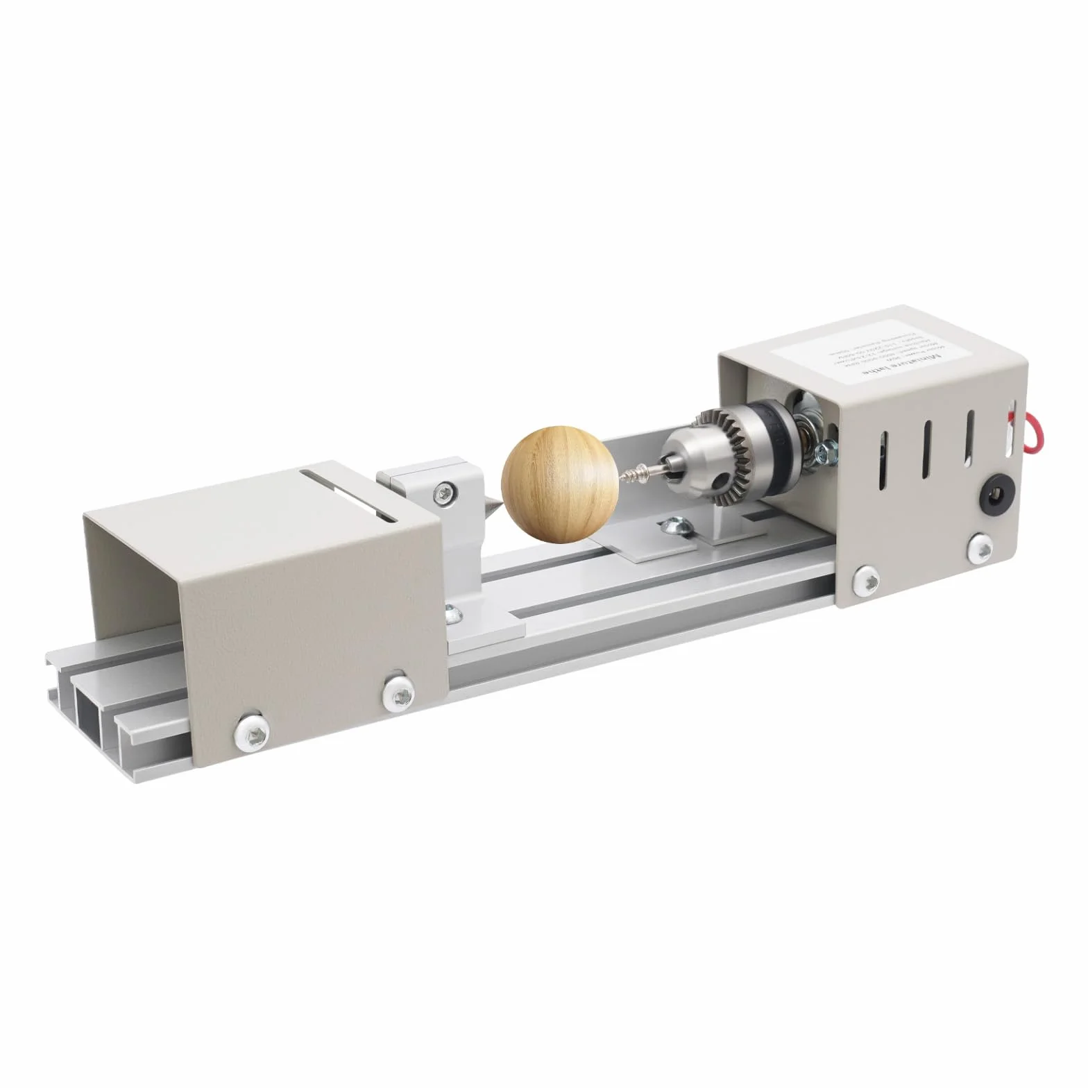 Tornio, Mini Tornio ad Alte Prestazioni, Mandrino di Lavorazione del Legno con Velocità 4000–9000 Giri/min, 96 W per Hobbisti, Lavorazione del Legno, Artigianato