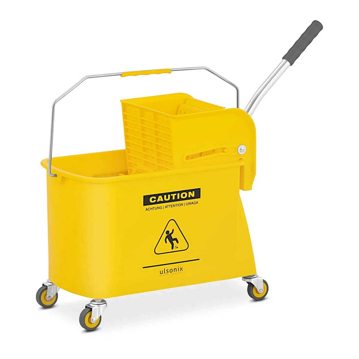 Carrello Pulizie Professionale Con Secchio Lavapavimenti E Strizzatore UNICLEAN 8 (20 litri, Plastica)