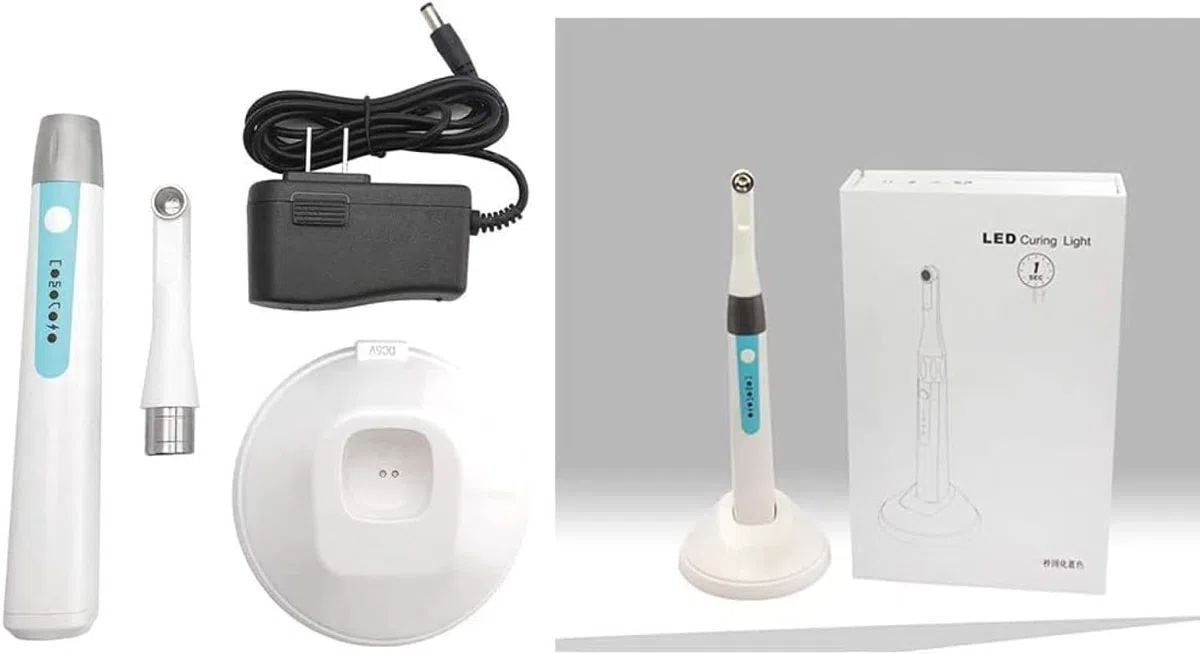 Lampada A LED Senza Fili Dentale, Tre modalità, Compatta E Conveniente10 W 2000-2800 MW Bianco, Fotopolimerizzazione Dentale Ad Alta Potenza in Un Secondo per La Clinica