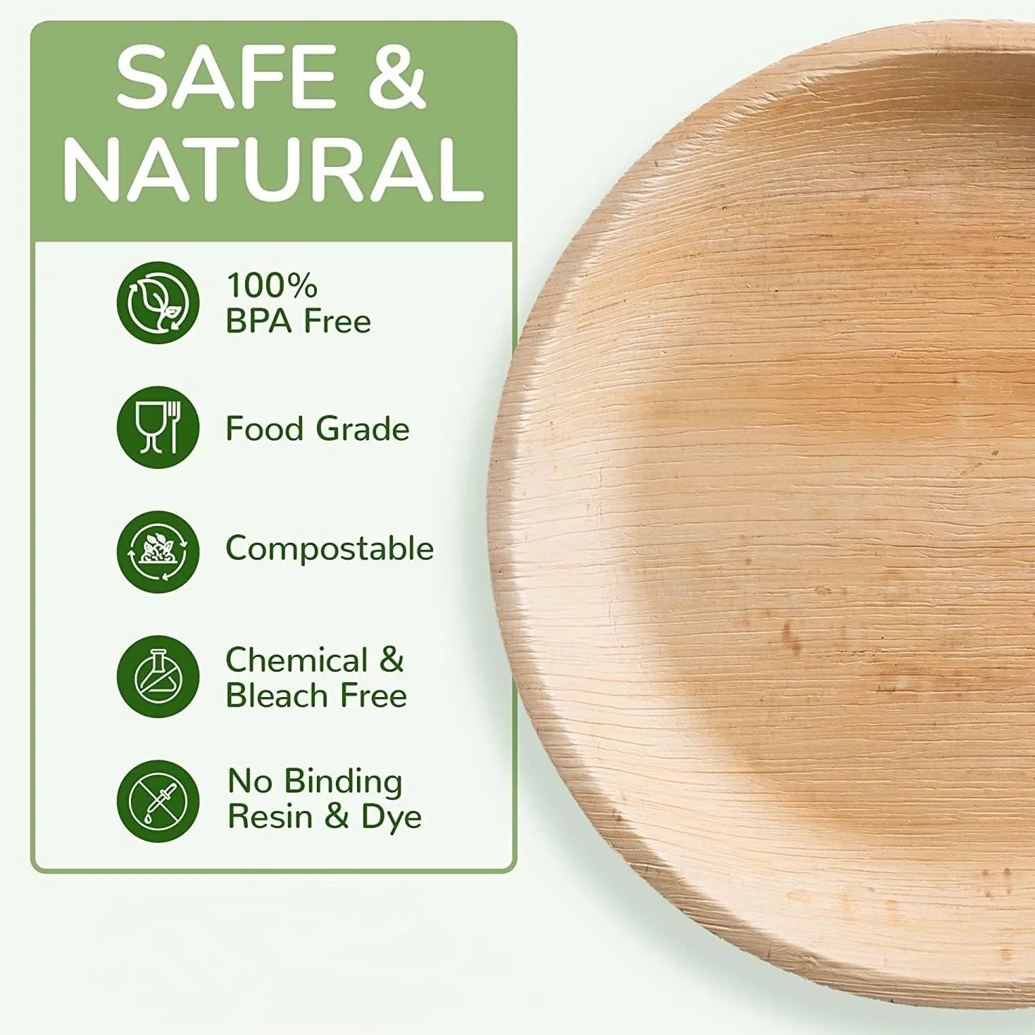 ECO Leaf 10 piatti da portata usa e getta in foglia di palma grandi ovali 56x30 cm vassoi per antipasti matrimoni robusti per cibi caldi