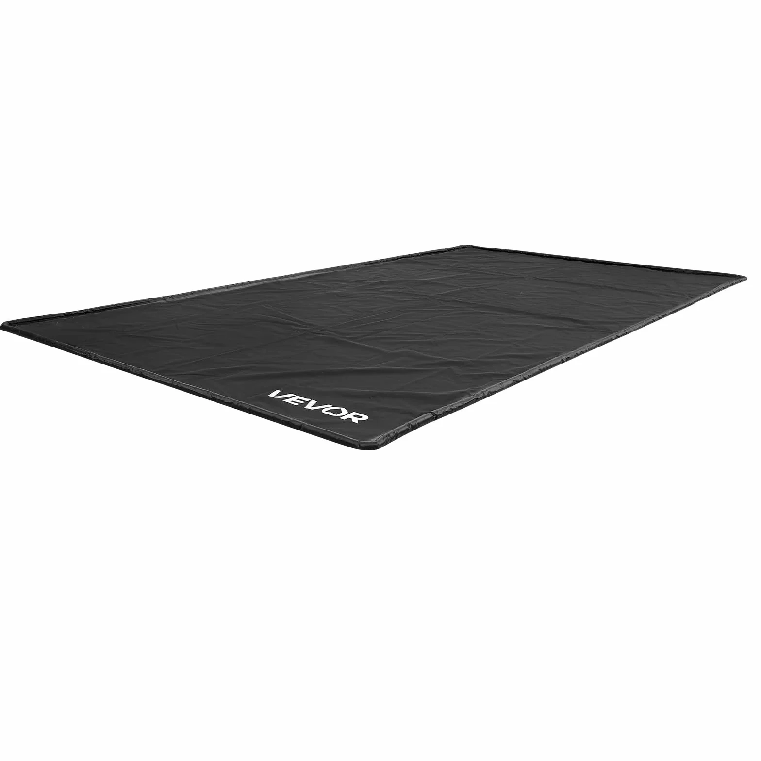 VEVOR Tappetino Antiscivolo per Garage, 2,4 x 4,9 x 0,03 m, con Tergivetro, Resistente e Impermeabile, Protezione per Pavimenti da Neve, Pioggia, Fango, Tappetino per Garage Officina, Nero