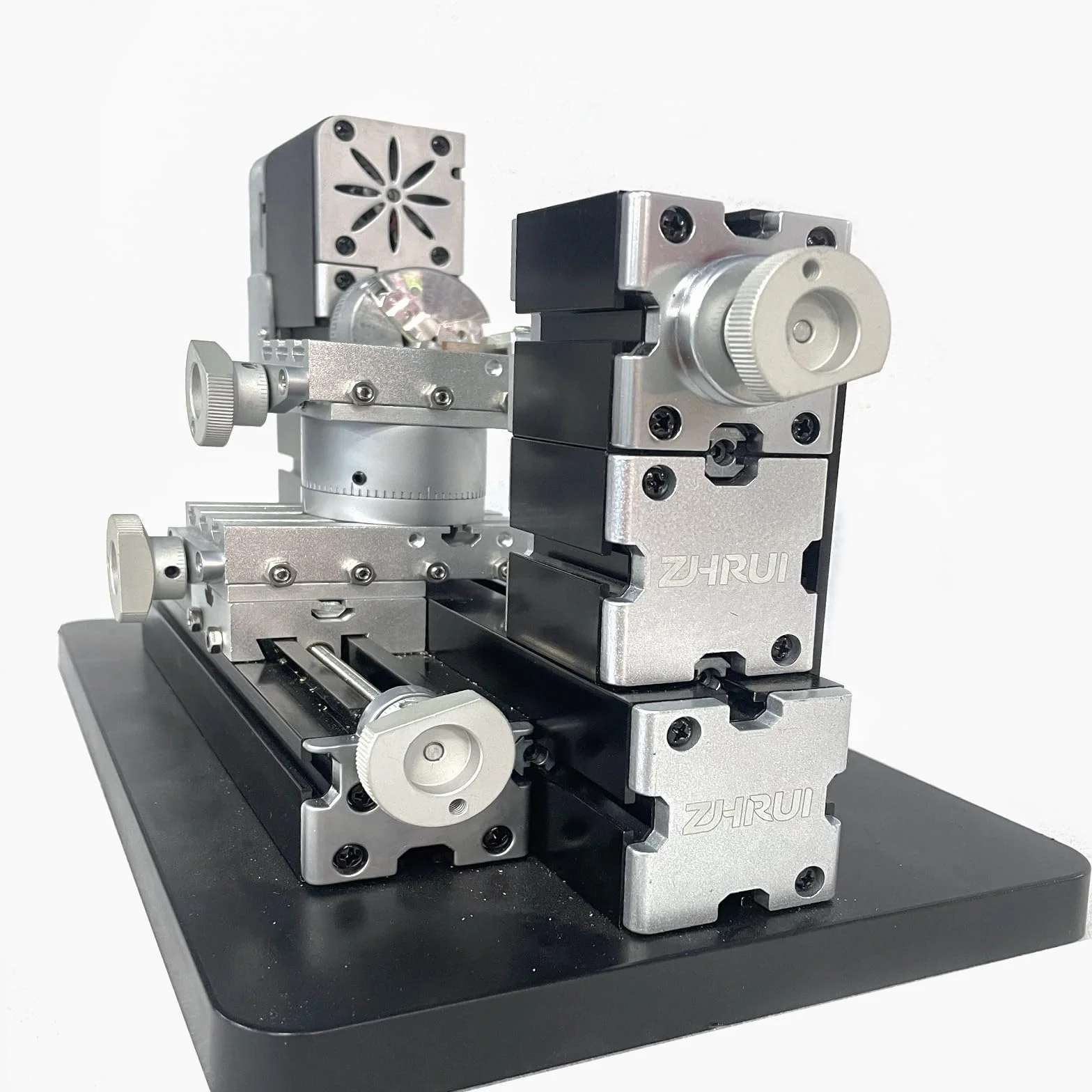 Alta Potenza 60W Potente Mini Metallo Fai Da Te 4-asse Tornio Rotante Mini Tornio Utensili con Base 12000 RPM per Legno Metalli Morbidi Plexiglass Plastica