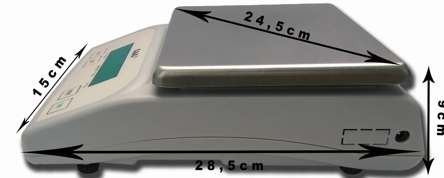 G&G, serie di bilance digitali KFA KF25-KA: Bis 25kg in 1g