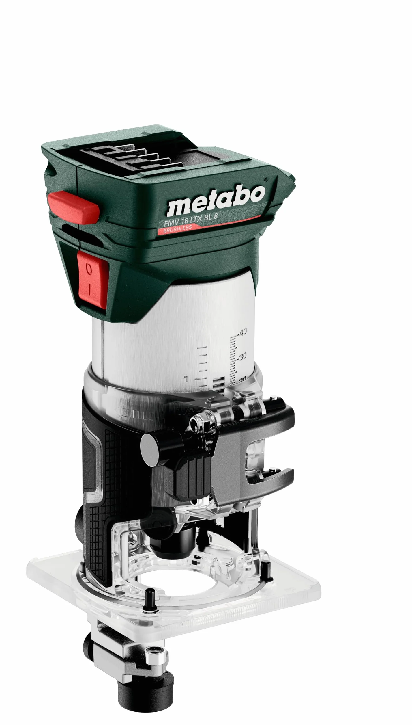 Metabo FMV 18 LTX BL 8 - Fresa a batteria con metaBOX 145 (peso 1,6 kg, velocità a vuoto 4800-29000/min) 601742840
