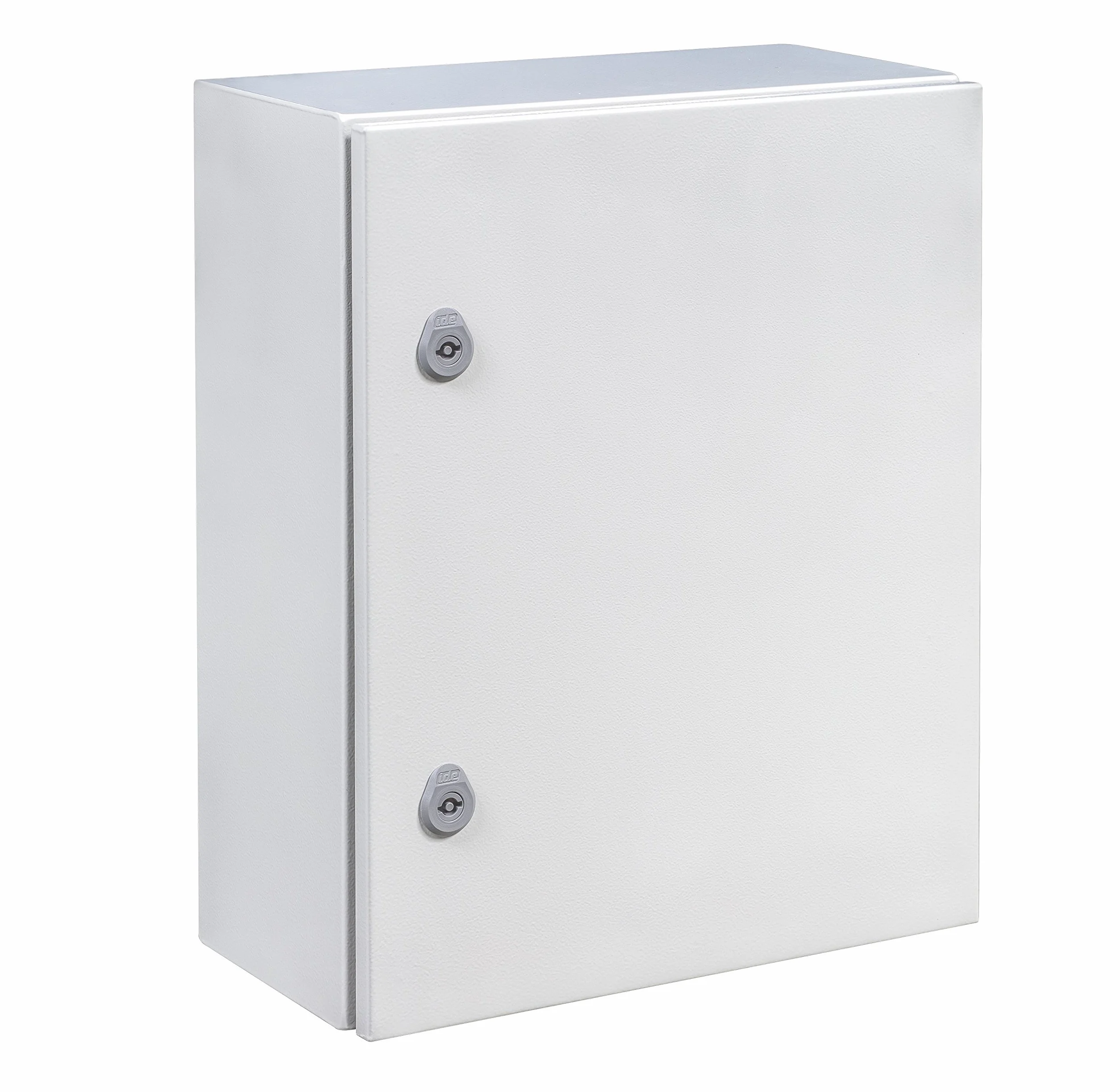 IDE GN605020 Armadio porta opaco con piastra, Grigio, 600 mm x 500 mm x 200 mm
