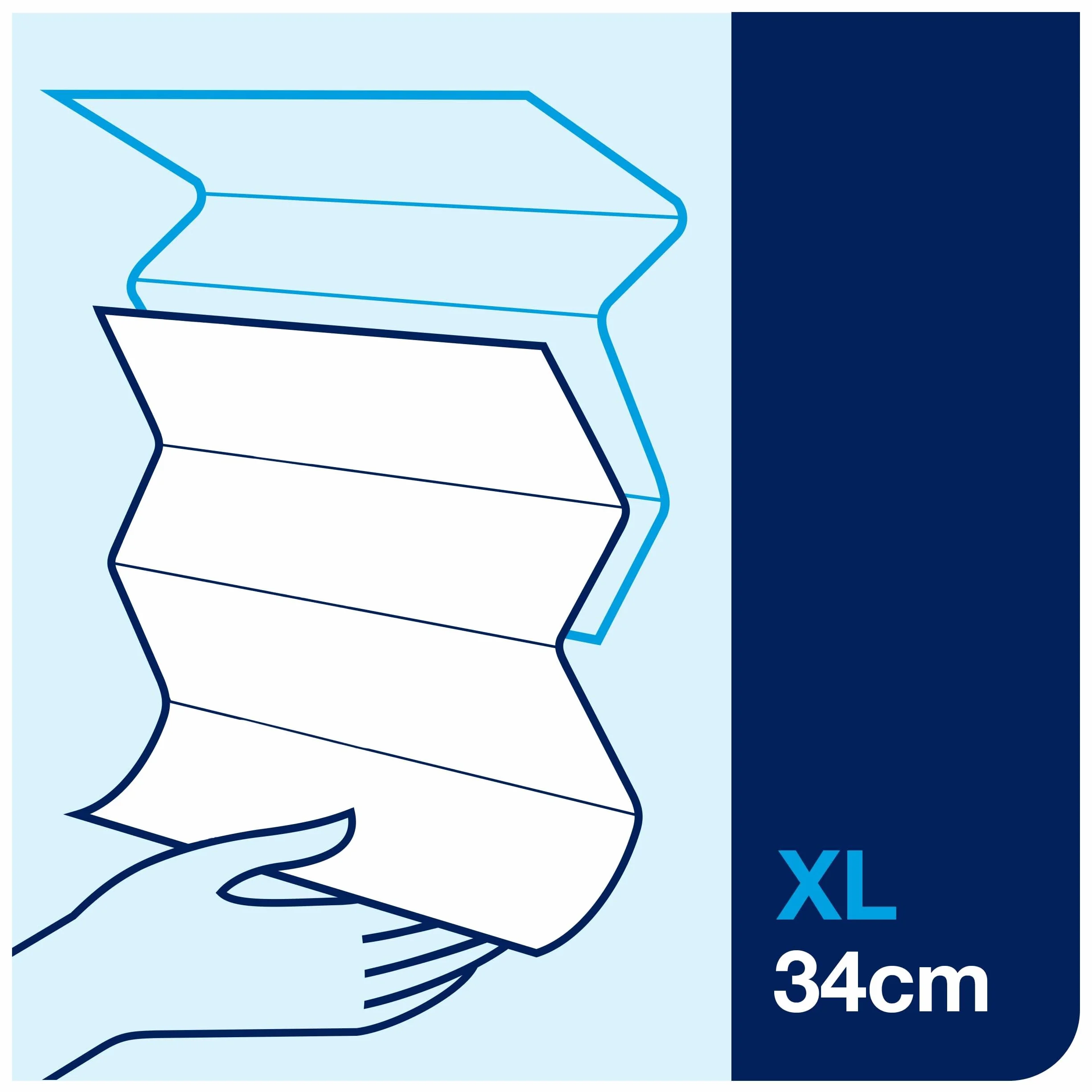Tork Xpress Asciugamani Multifold Grandi Bianco H2, Avanzato, 2 veli, Assorbente, 21 x 136 Fogli, 120399