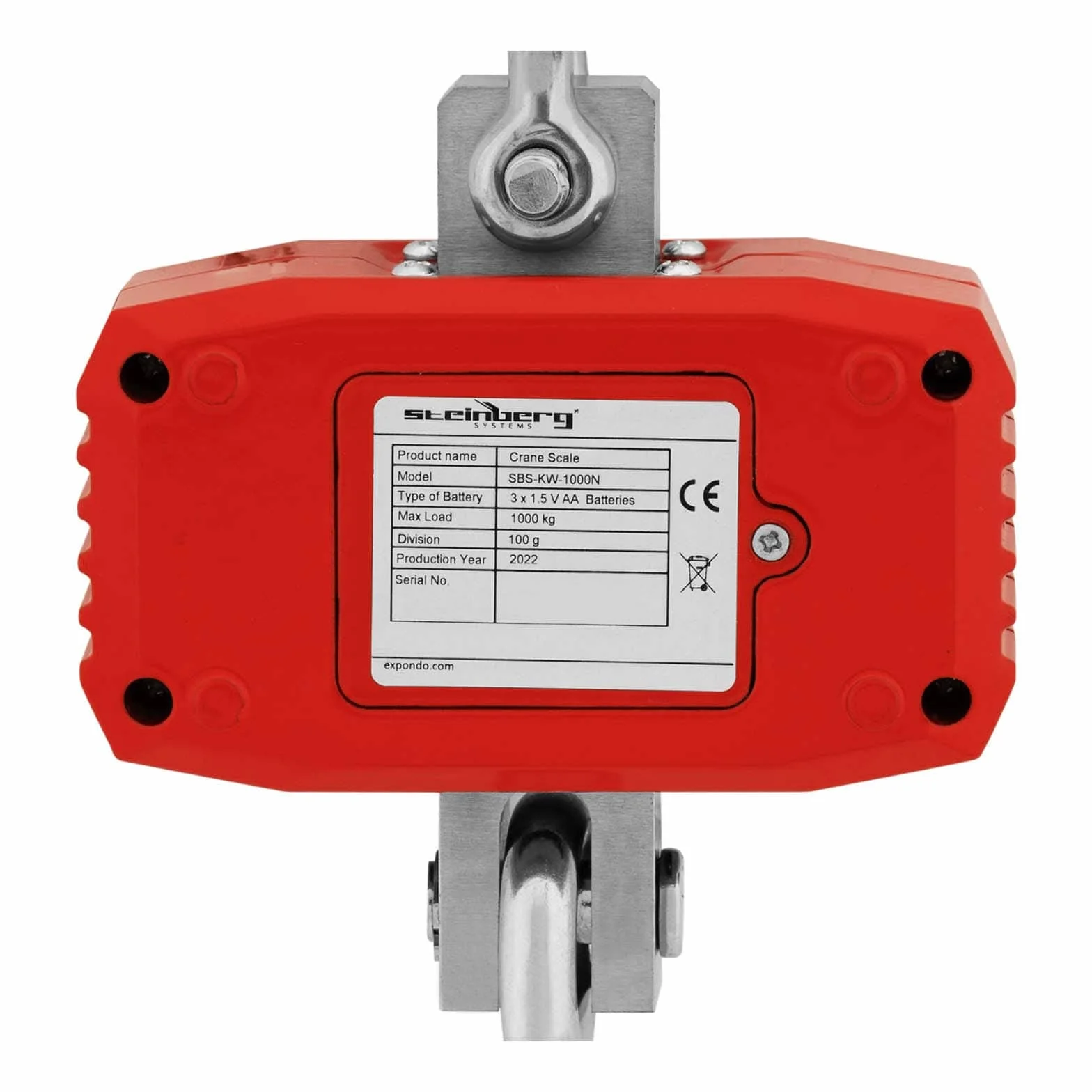 Steinberg Systems SBS-KW-1000N Bilancia a gancio - 1.000 kg / 100 g