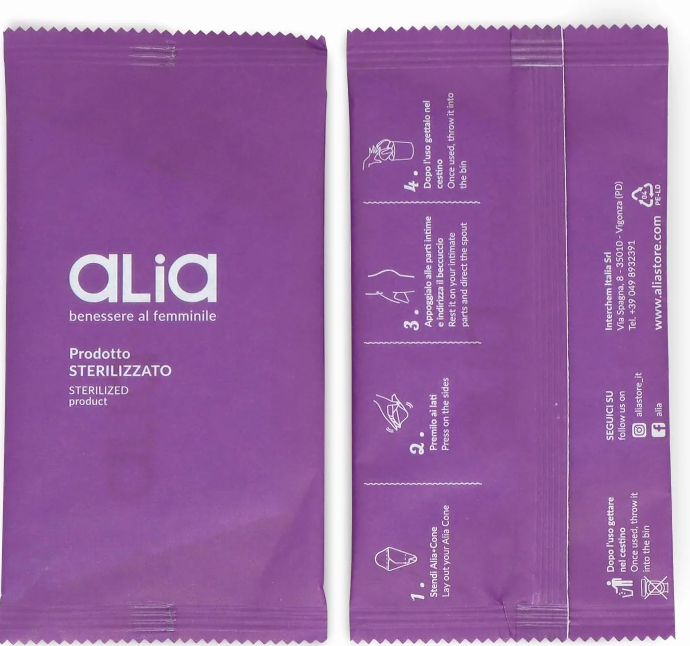 Alia Cone 48 coni monouso sterilizzati per fare pipì in piedi