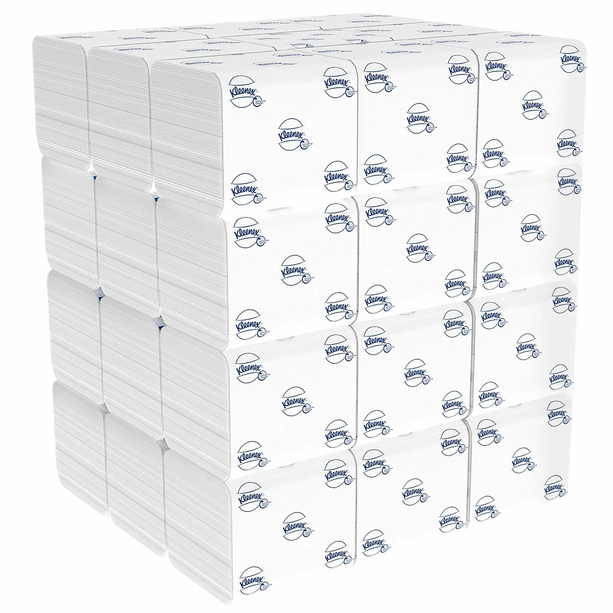 Kleenex Carta Igienica Interfogliata 2 Veli 36 Confezioni x 200 Fogli 7.200 Morbida Resistente Ecologica Bianco