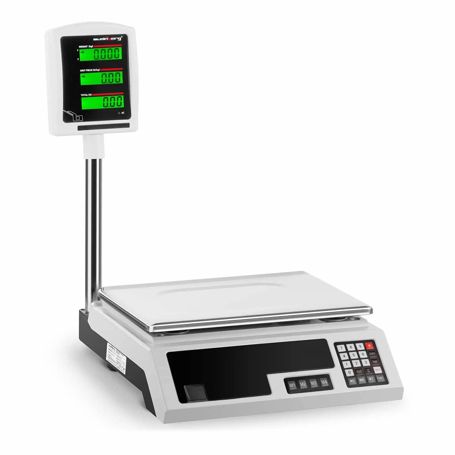 Steinberg Bilancia da Banco di Controllo Professionale SBS-PW-301CE 30 kg 1 g Schermo LCD 34 x 23 cm
