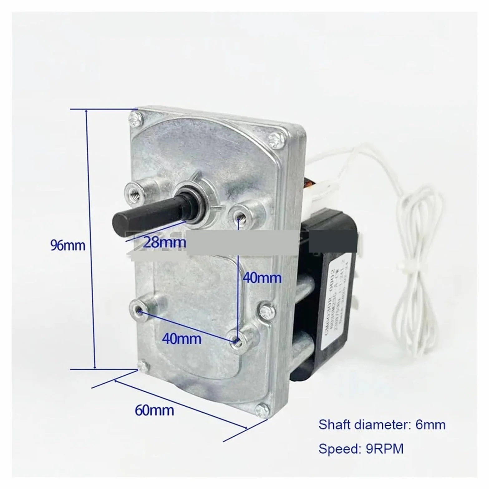 GM6030R-0002 Motore 9 giri/min 6 mm