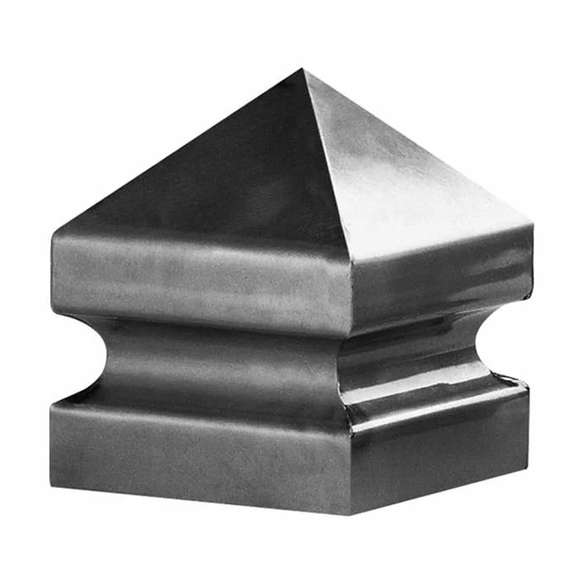M.P. Metalli - Copri piantane, colonne e pilastri in lamiera grezza saldata da finire a piacimento 120x120 mm H. ≈ 150 mm. | Set da 2 pezzi | Made in Italy