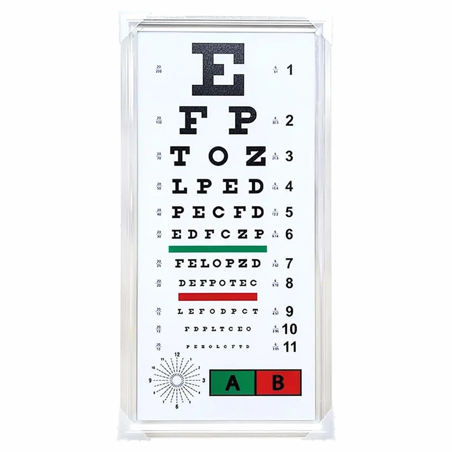 Tavolo Luminoso a LED per Test della Vista con optometria, Telecomando, 3 Punti di rilevamento, Illuminazione Uniforme