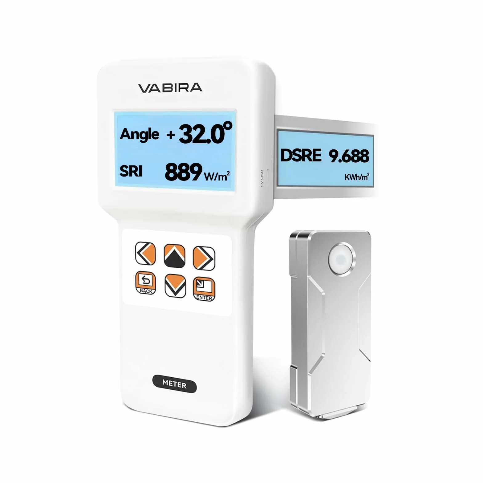 VBR-SOL Misuratore di potenza solare 3499 W/m², registro energetico 28 giorni