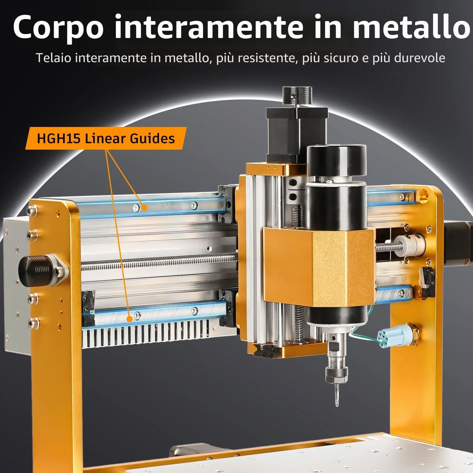 Lunyee 3018 Pro Ultra Fresatrice CNC interamente in metallo da 500 W, Interruttori di limite della Fresatrice per incisore a 3 assi aggiornati e Arresto di emergenza con controllo offline GRBL per me