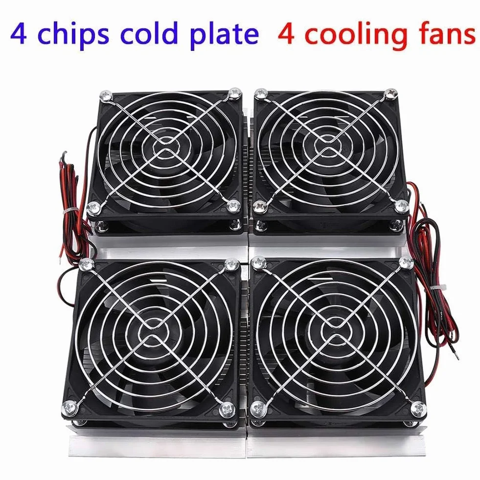 Piastra di refrigerazione a semiconduttore con ventola, di raffreddamento termoelettrico Peltier fai-da-te 12V