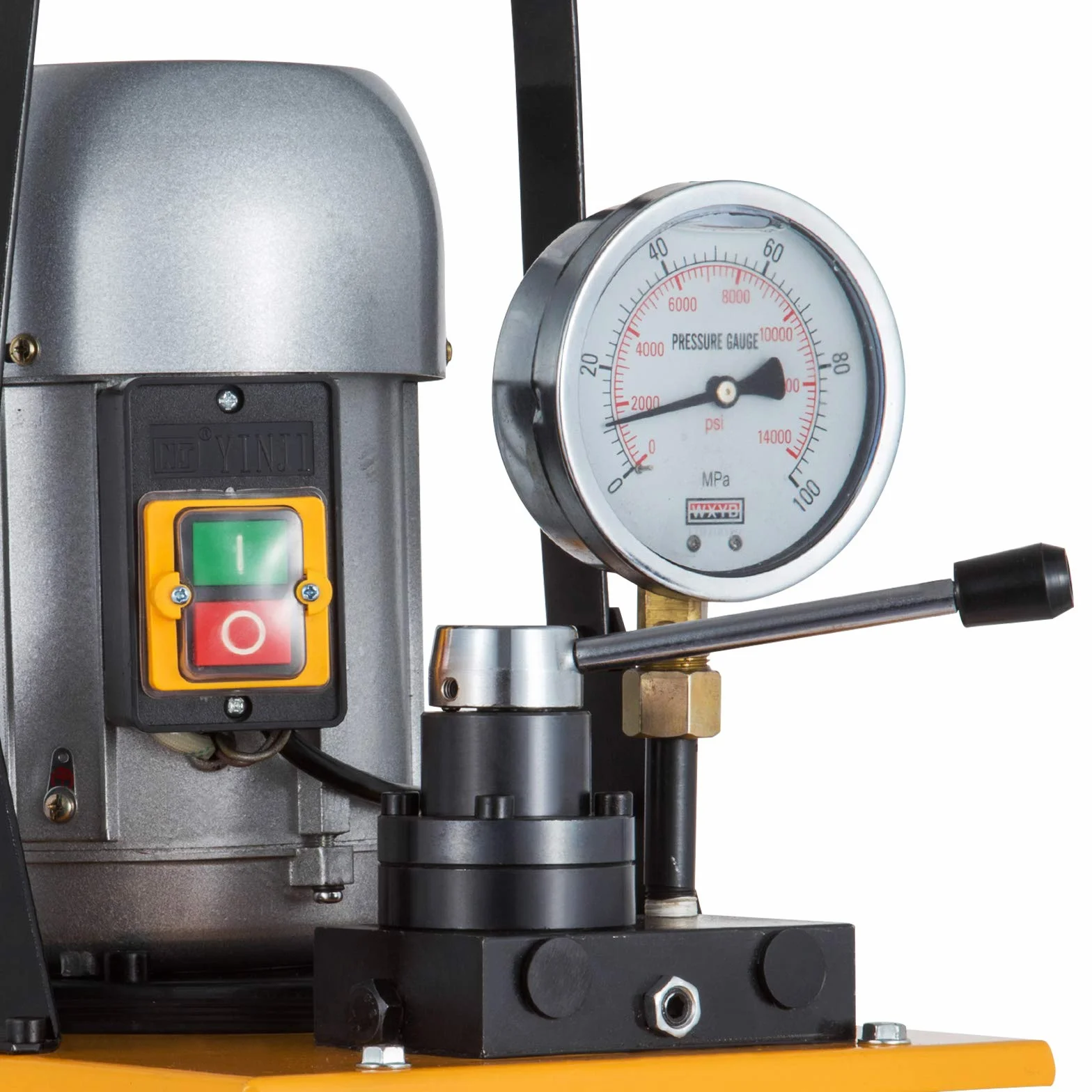 10000 PSI Pompa Idraulica Elettrica 220 V 50 Hz Pompa Idraulica Azionata a Doppio Effetto Valvola Manuale