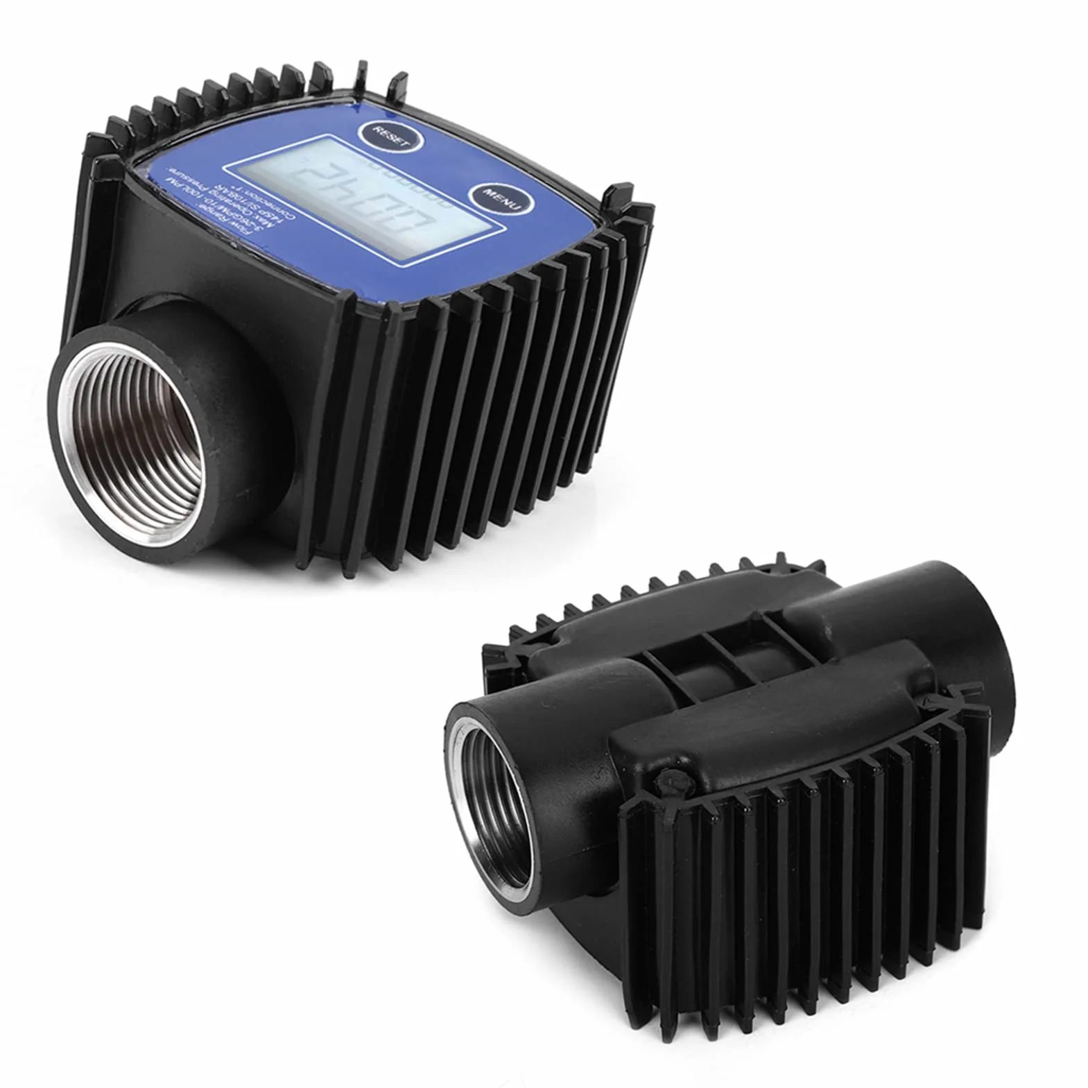 Flussometro Ad Alta Precisione 5-120 L/min 1 Pollice Filettatura Interna Misuratore di Portata con Display Digitale per Acqua Olio Fluidi