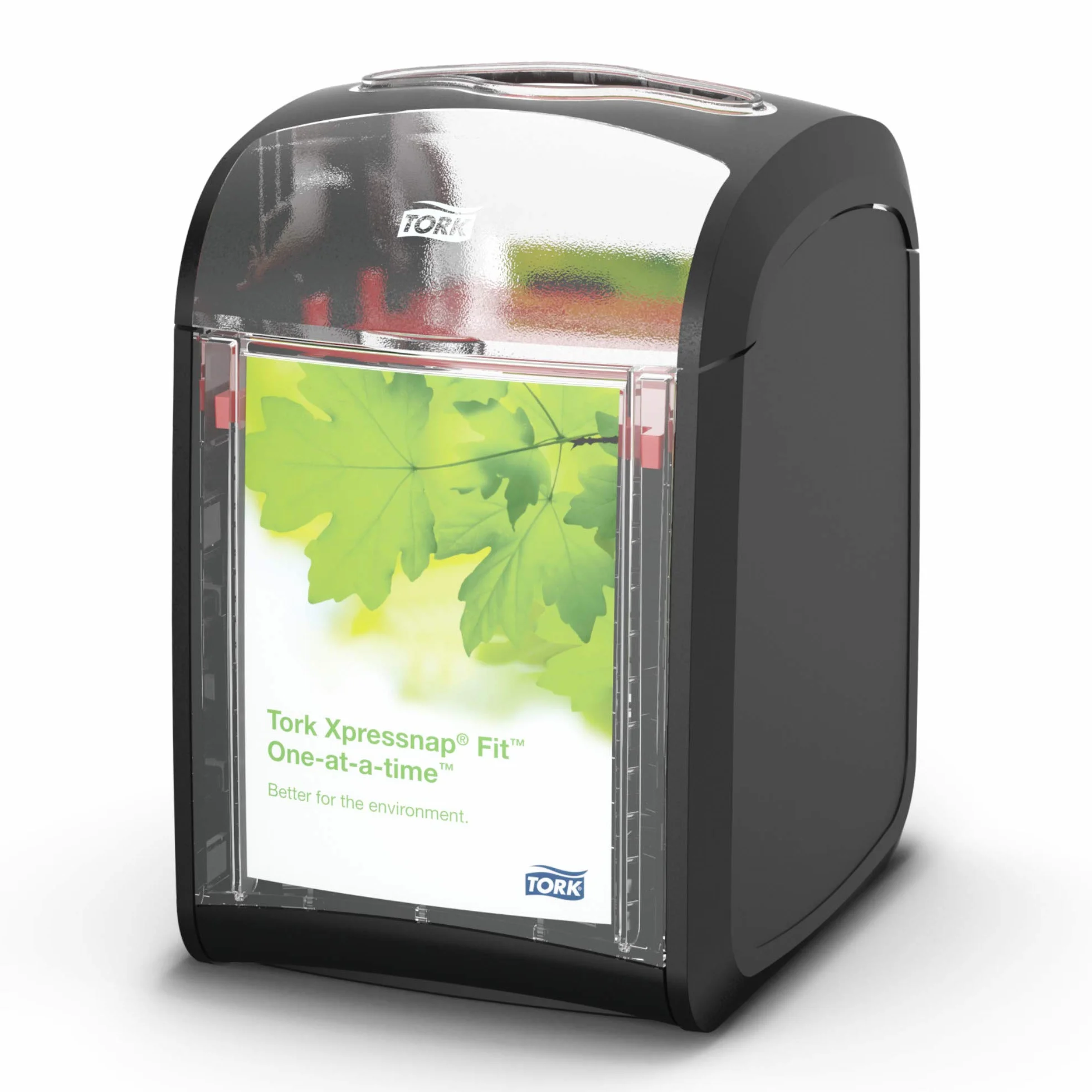 Tork Xpressnap Fit Tabletop Dispenser Black N14, rimozione foglio singolo, 272900 (4 szt.)