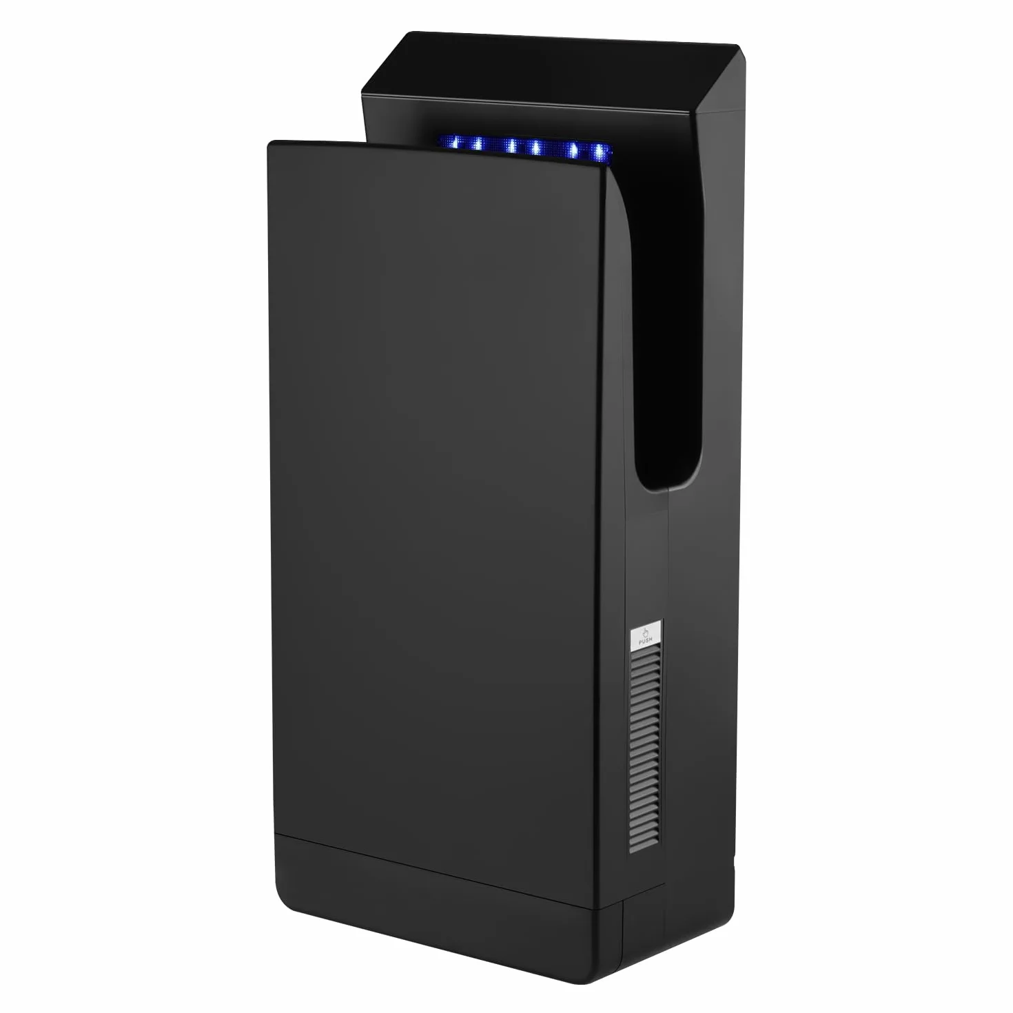Asciugamani Elettrico Bagno Commerciale 1350W, Asciugatore Mani Automatico con HEPA UV-C, Asciugatura Rapida 7s, Nero