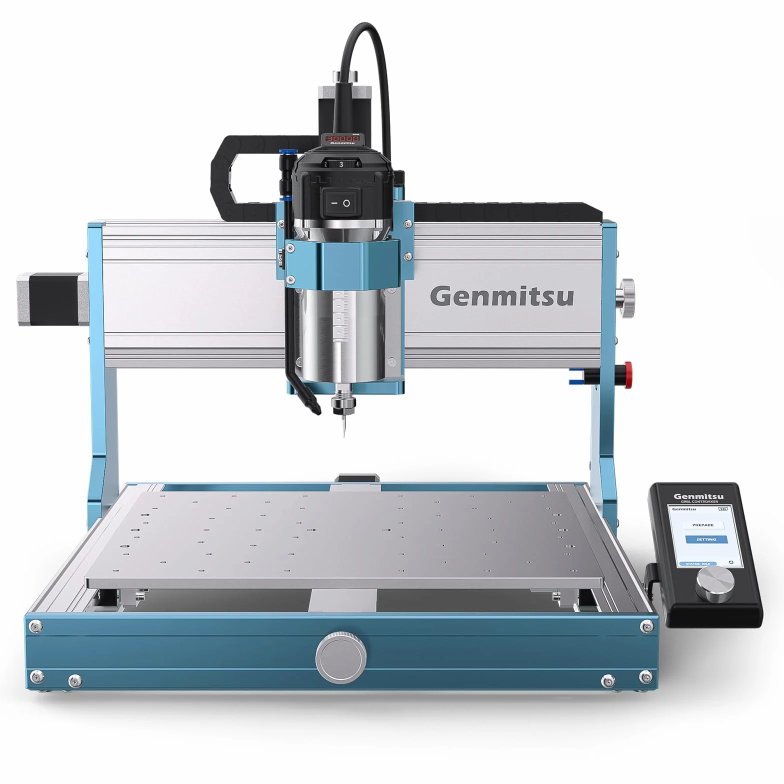 Macchina fresatrice CNC Genmitsu 3030-PROVer Ultra per metallo, incisore CNC interamente in metallo con potente mandrino da 710 W, doppie guide lineari e viti a ricircolo di sfere