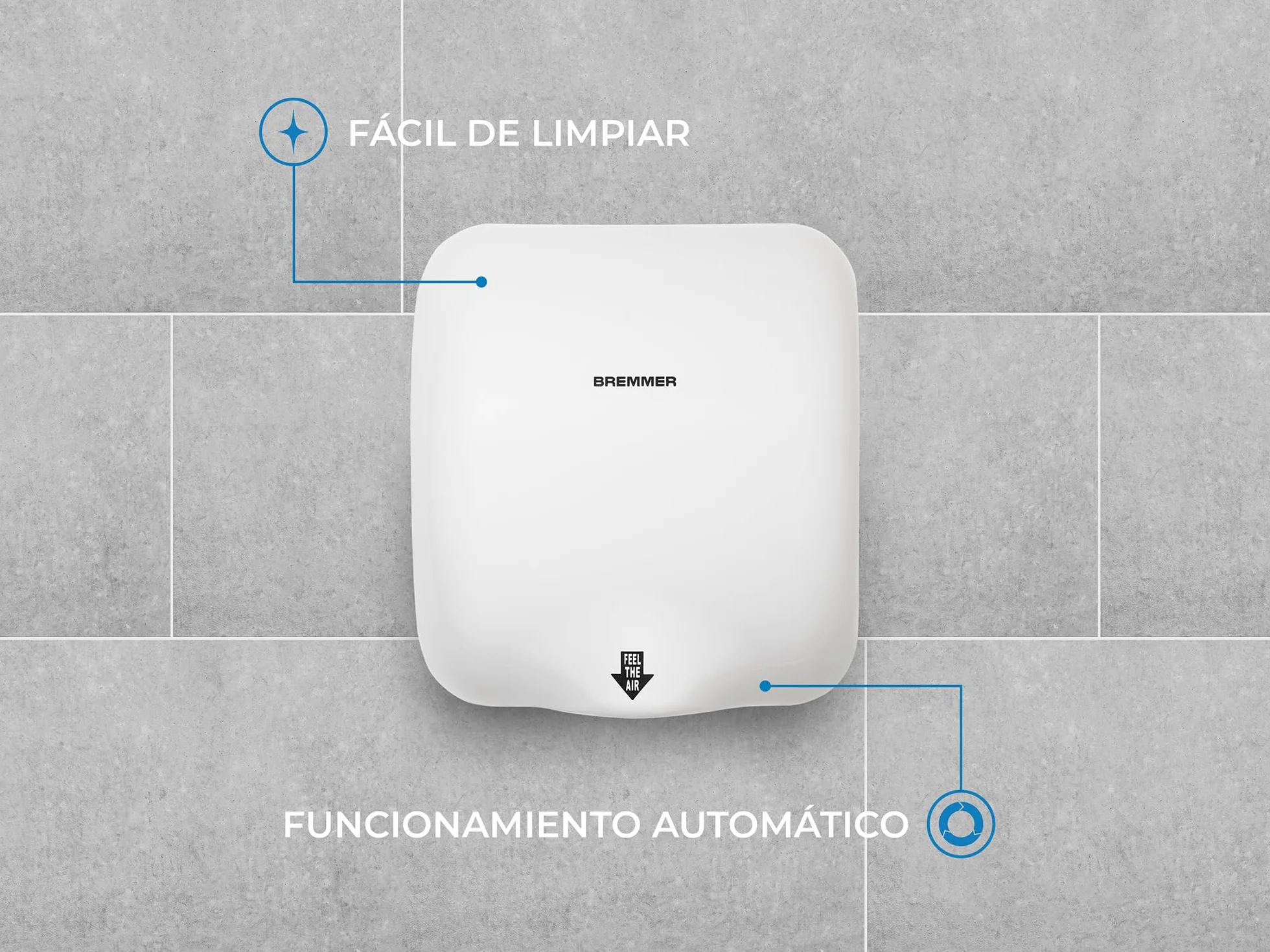 Asciugamani Elettrico Generic Turbo I White