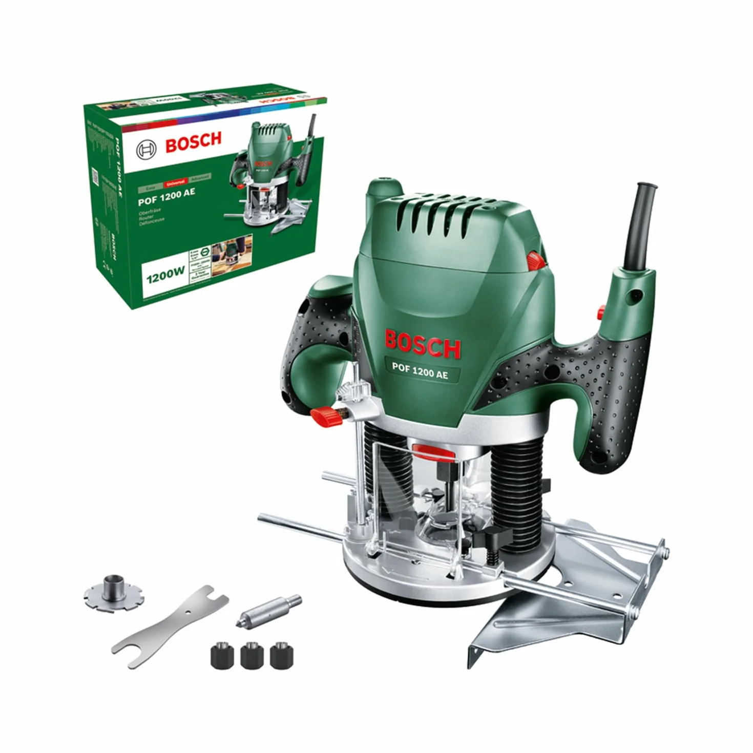 Bosch Home And Garden 060326A100 POF 1200 AE Fresatrice, 1200 W, 230 V, Multicolore, 1 Pezzo