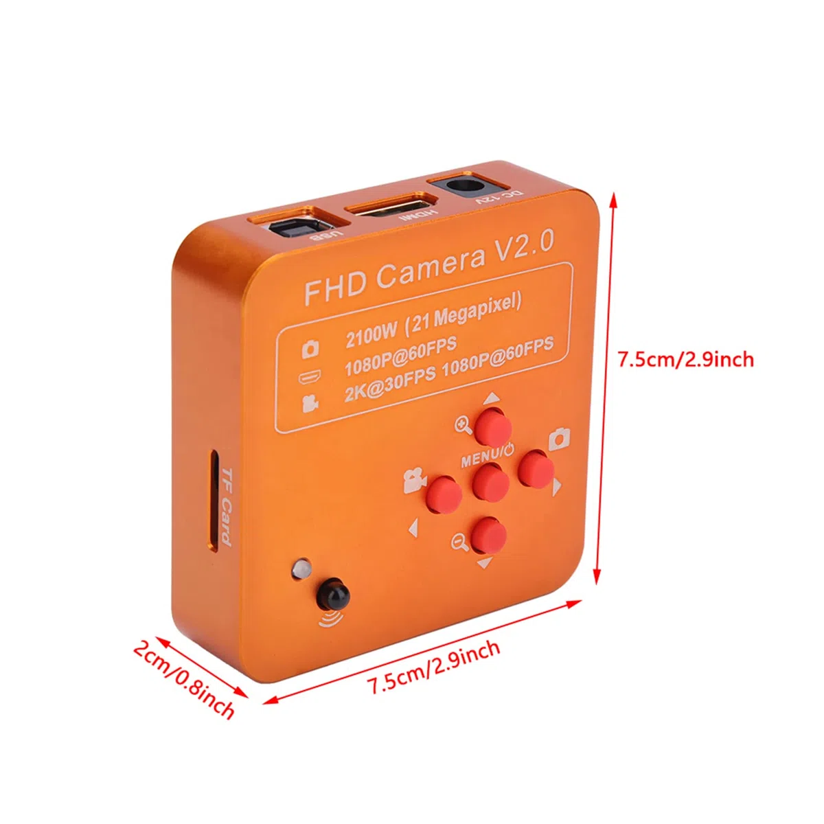 21MP HDMI USB C-mount Industry Microscope Camera Set 2K 1080P Videocamera HD 220VEU Plug