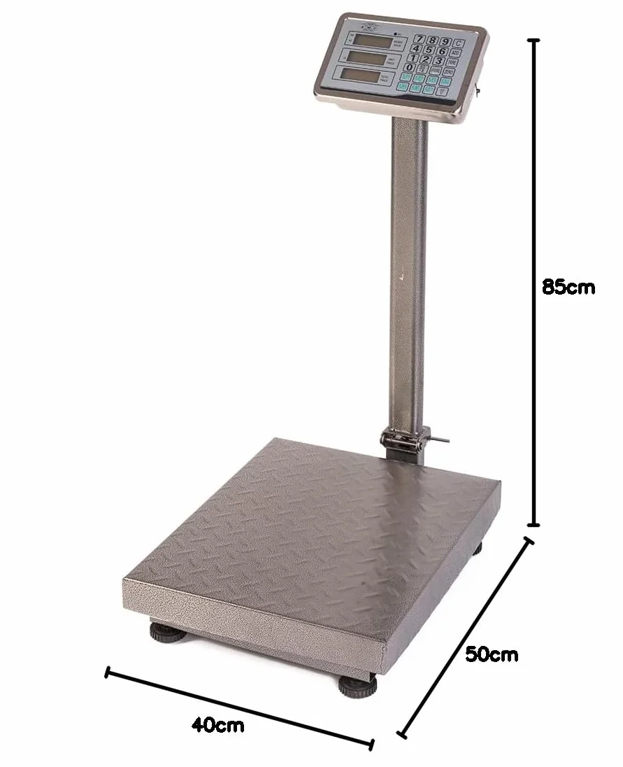 AMC Bilancia Digitale Elettronica 300 Kg Con Display Ricaricabile Industriale