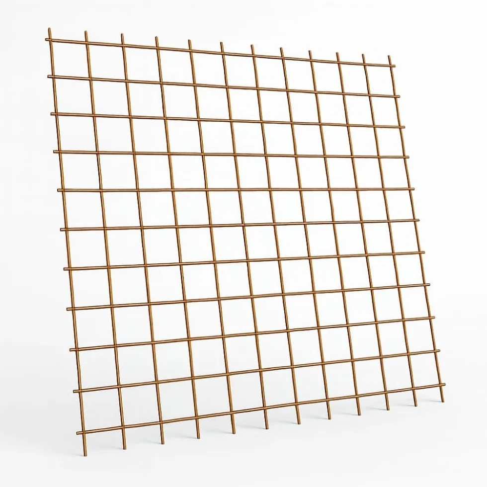 FORTUNATO Set Rete Elettrosaldata Filo Ferro Grezzo Ø 8 mm Maglia 20x20 cm Foglio 1,5x1 m 10 sztuk