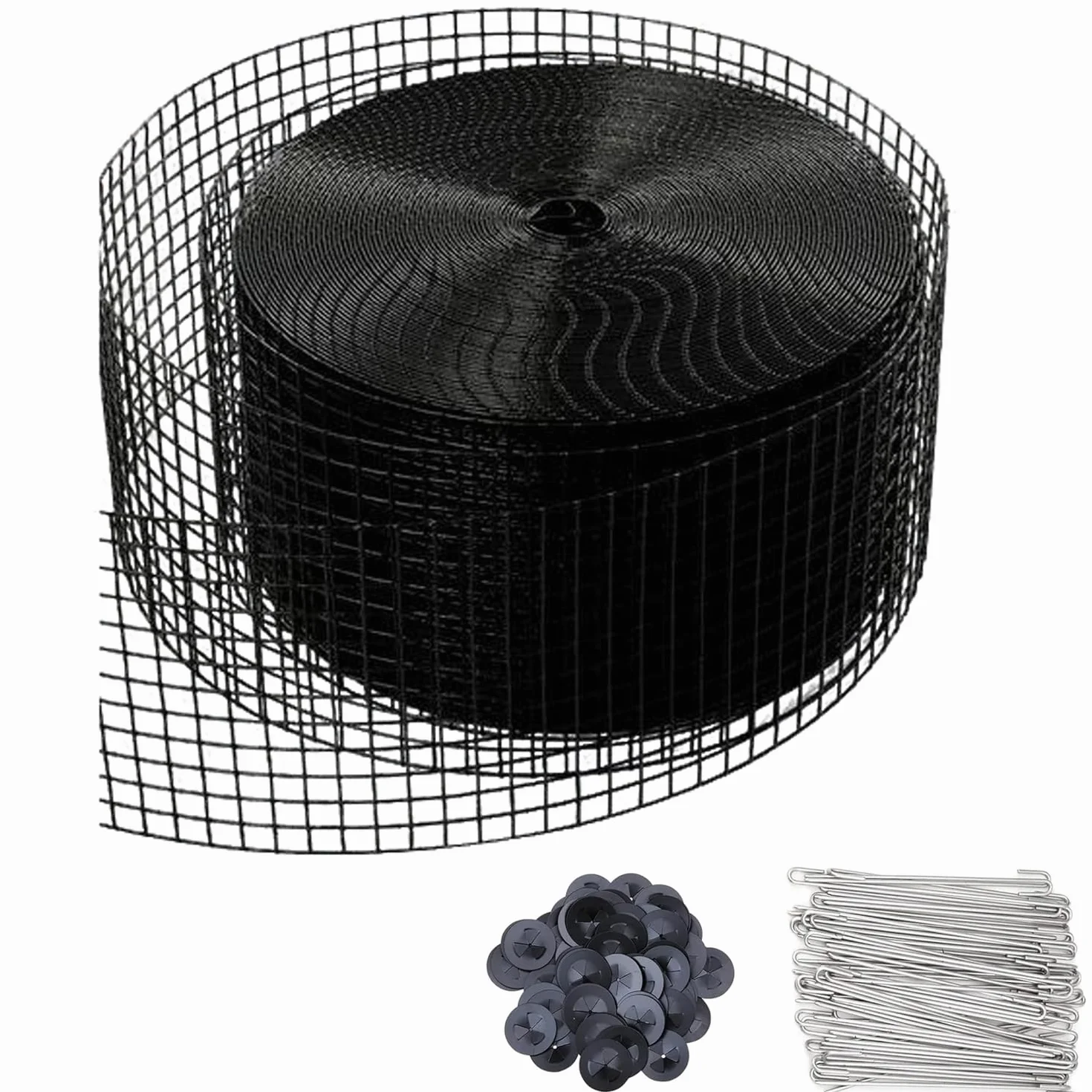 Griglia di Protezione per Pannello Solare in Rotolo,30 m x 20 cm,Acciaio Inox Rivestimento in PVC,per Esterni