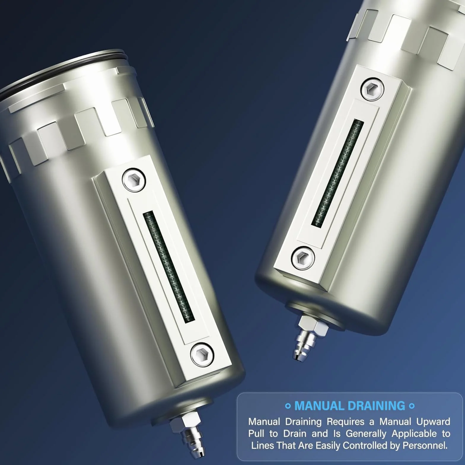 TAILONZ PNEUMATIC 0-1,6MPA 1/2-inch BSP Filtro terziario per particolato di grado industriale, filtro a coalescenza, essiccatore e regolatore d'aria (manuale).