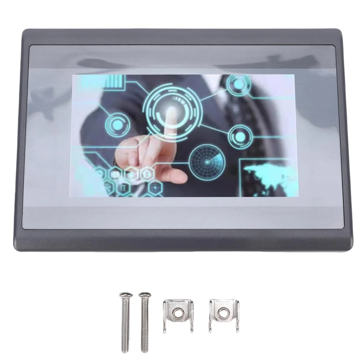 Fafeicy Touchscreen HMI PLC 4,3 Pollici 12 Pollici 10 Uscite con CPU ARM9 a 32 Bit Schermo LCD HD RS232 MODBUS Supporto per HMIStudio 5.1 USB Tipo C Download