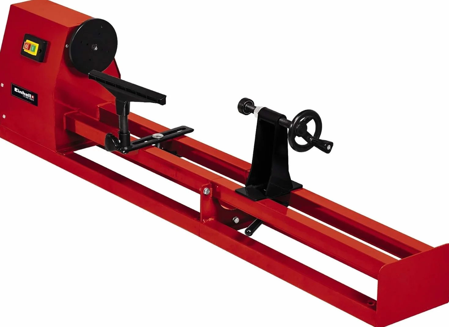 Einhell TC-WW 1000/1 Tornio per legno (230 V, 50 Hz, 400 W, diametro tornitura max 280 mm, interasse max 1m, 4 velocità da 890 a 2600 diri min, incl. supporto), Motore extra-potente da 350 W