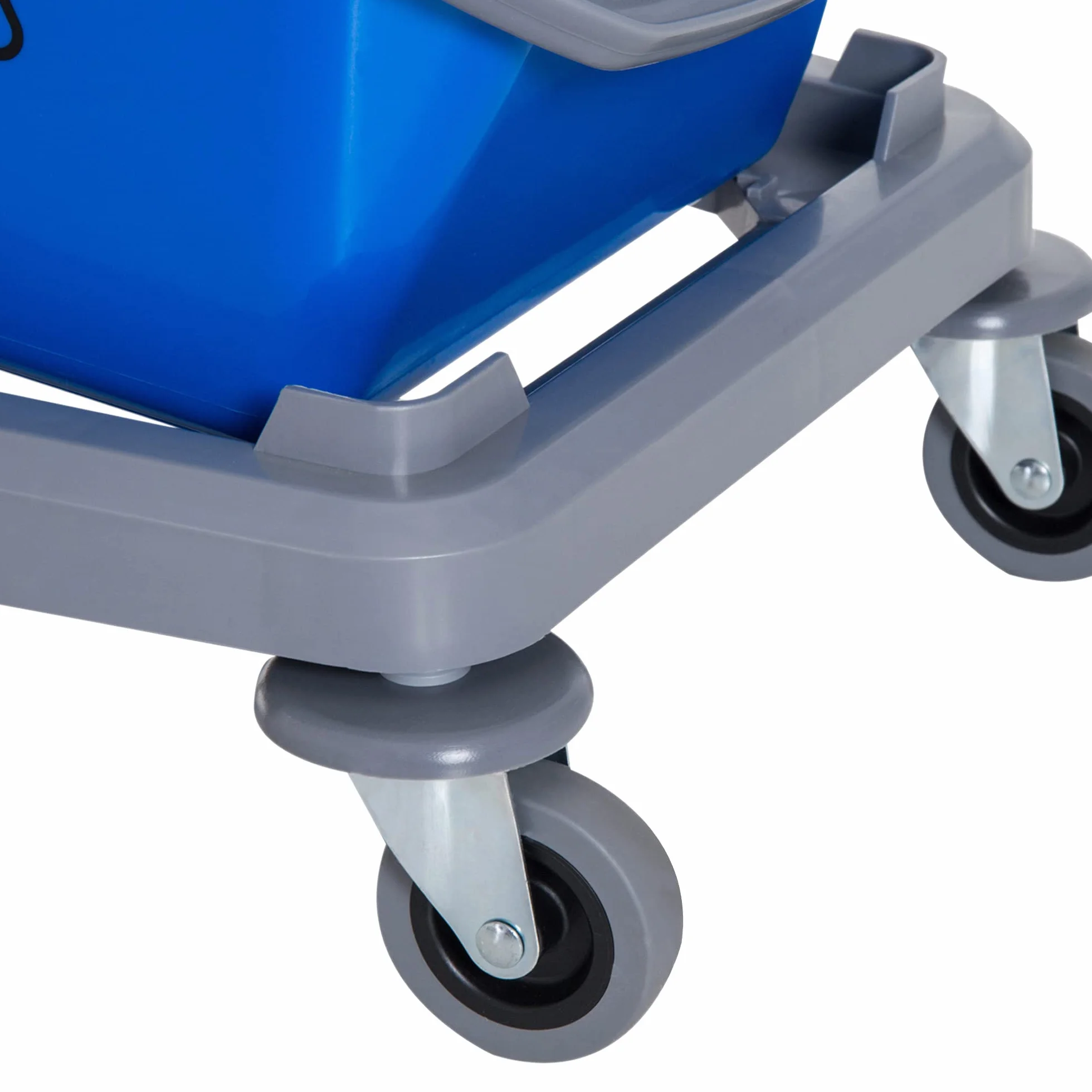 HOMCOM Carrello delle Pulizie 2 Secchi 25L Strizzatore 73×45×92cm