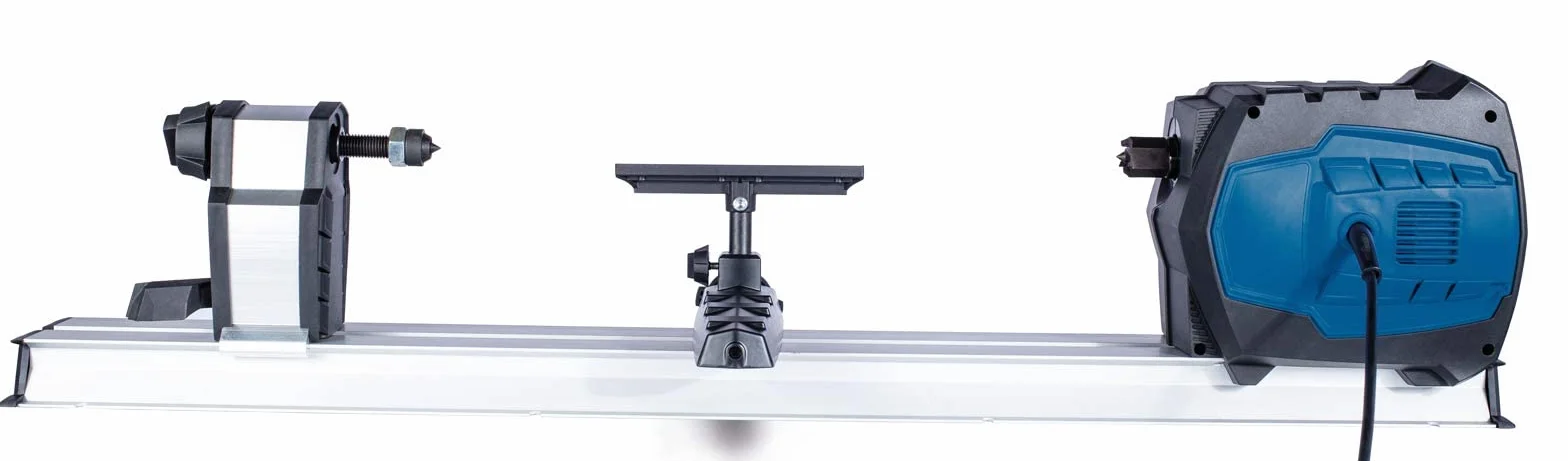 Scheppach DM600VARIO Tornio tornio | 550 W potenza | velocità continua – velocità variabile di 800 – 3000 giri | pezzo massimo 60 x 25 cm con disco