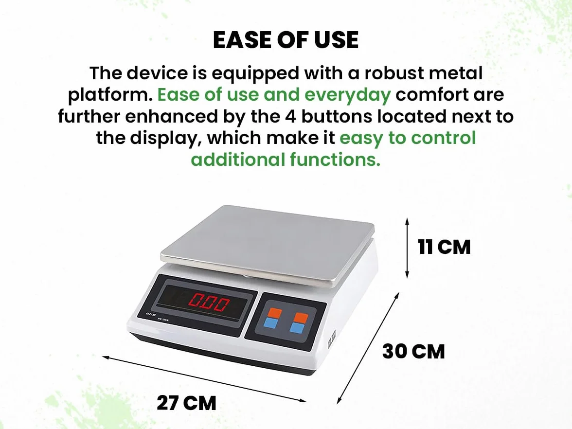 Bilancia Industriale 30 kg Display LCD HDWR wagPRO-S30