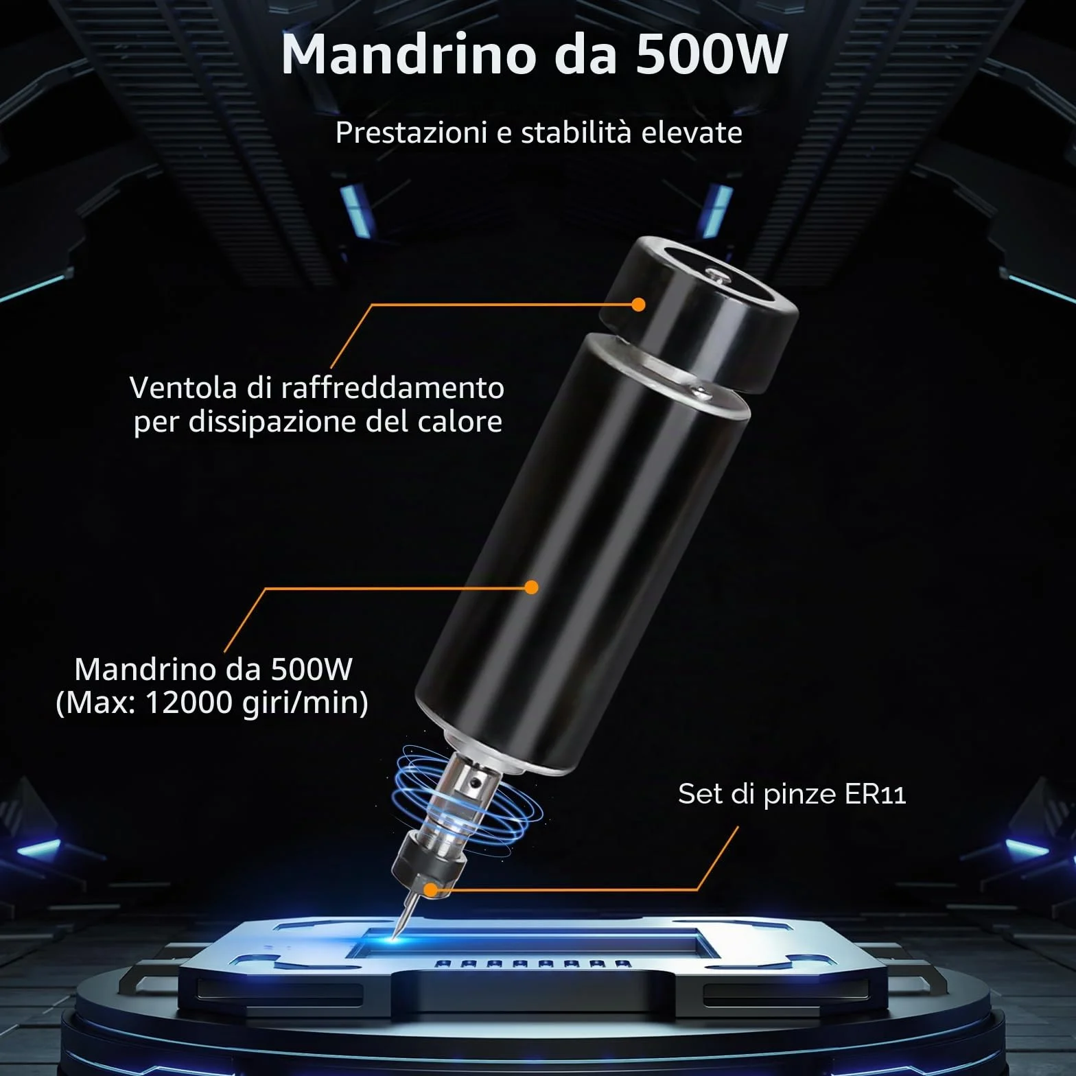 Lunyee 3018 Pro Ultra Fresatrice CNC interamente in metallo da 500 W, Interruttori di limite della Fresatrice per incisore a 3 assi aggiornati e Arresto di emergenza con controllo offline GRBL per me