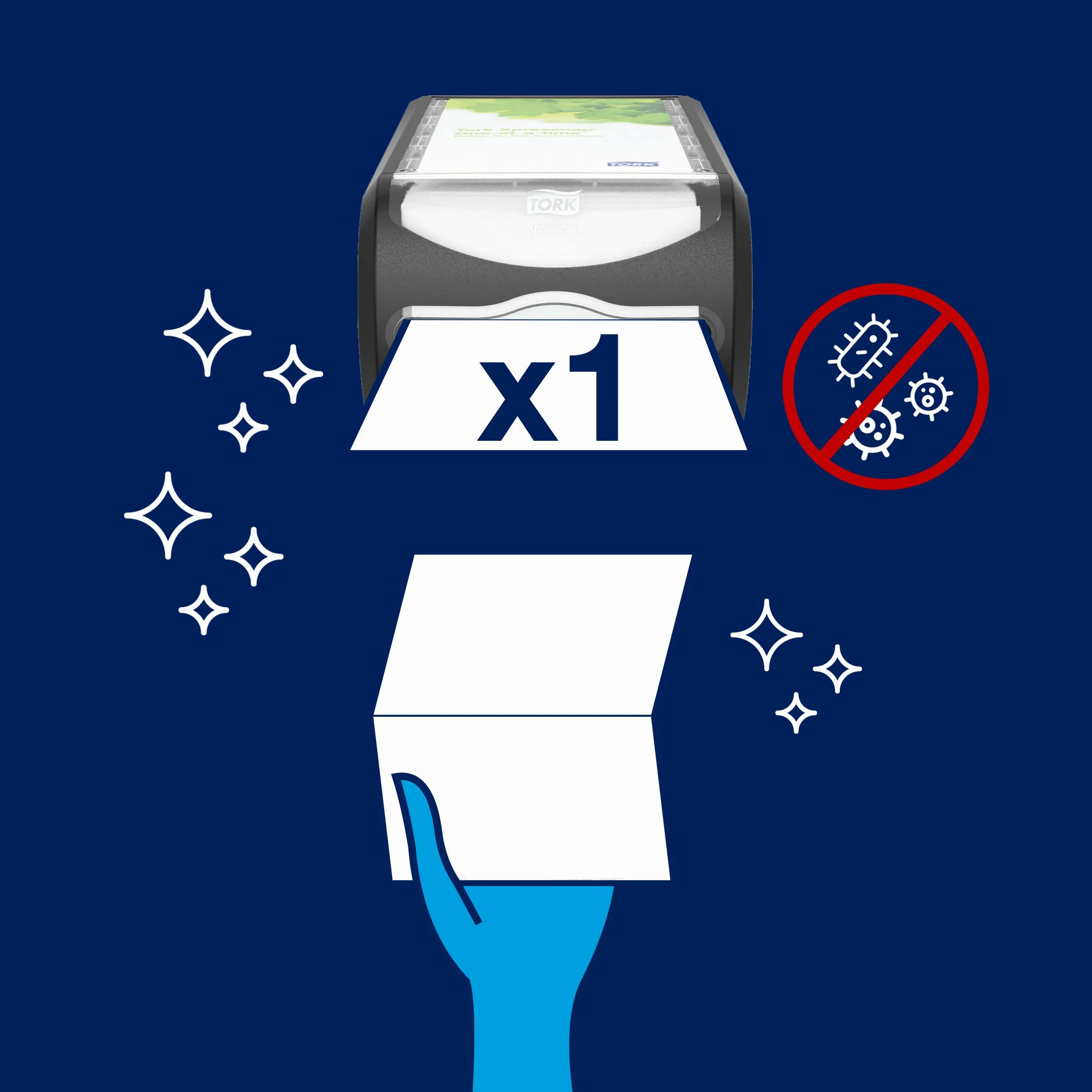 Tork 272511 Dispenser da banco Xpressnap per tovaglioli intercalati, sistema N4, 14,5 cm x 19,1 cm x 30,7 cm, nero