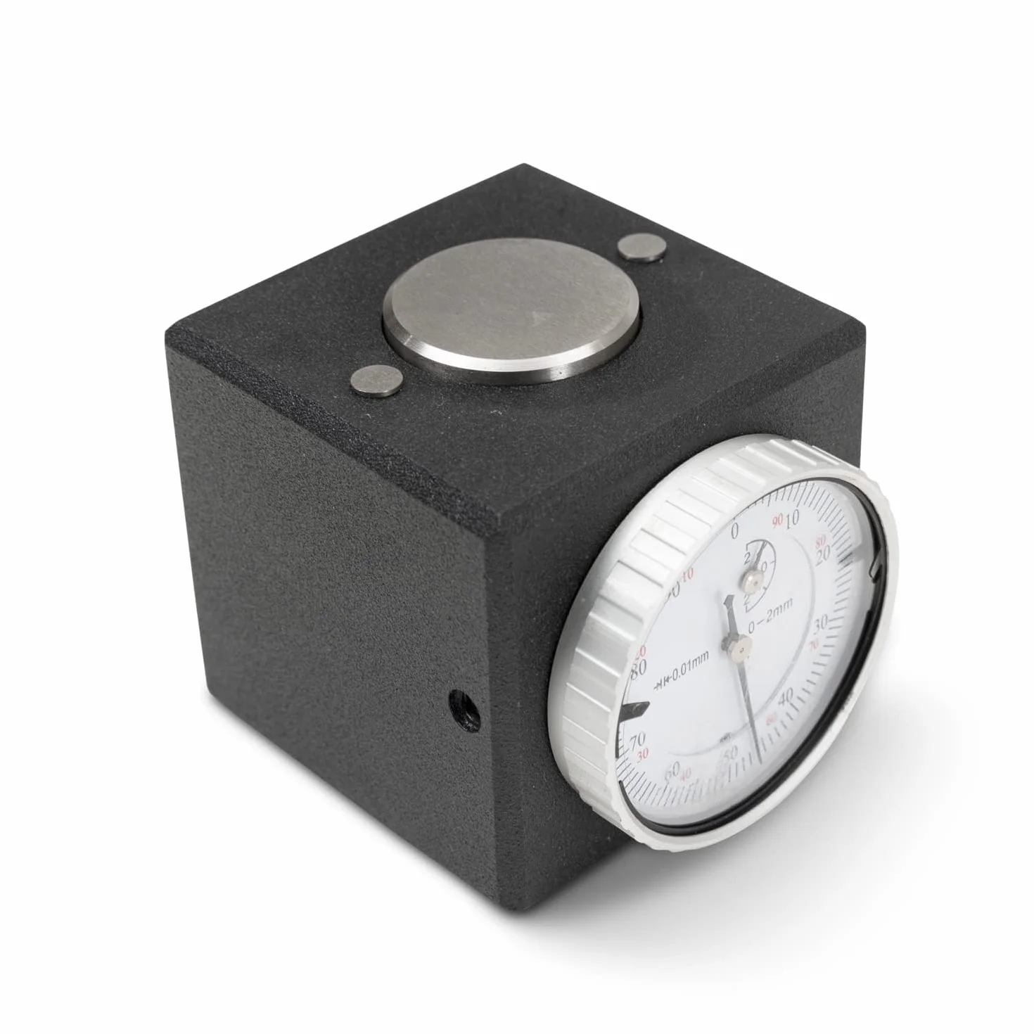 WIKISTORE Azzeratore 50 mm Con Comparatore Di Precisione, Lettura 0,01 mm, Base Magnetica, Preset Altezza-Cinquantino, Dimensioni 10x9x10 cm