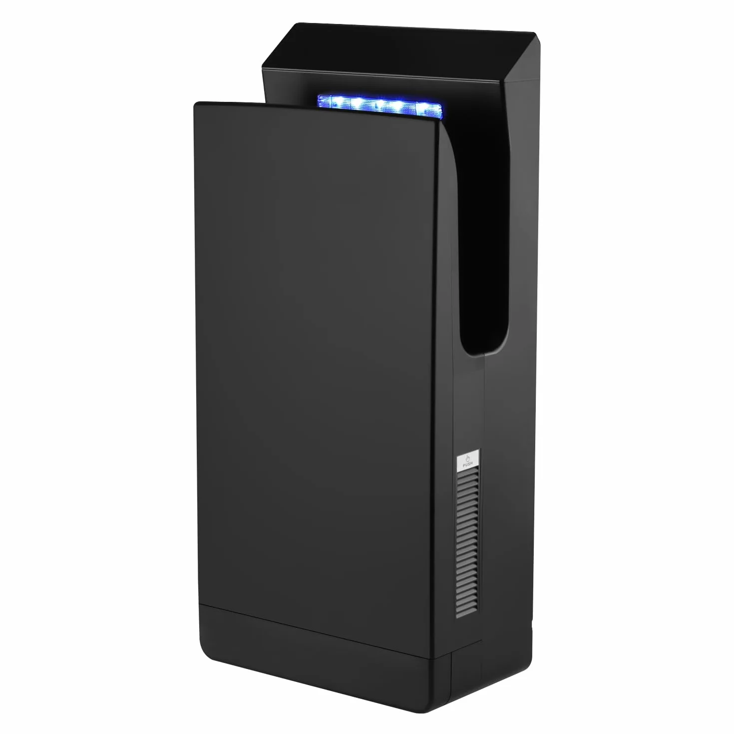 Asciugamani Elettrico Bagno Commerciale 1350W, Asciugatore Mani Automatico con HEPA UV-C, Asciugatura Rapida 7s, Nero