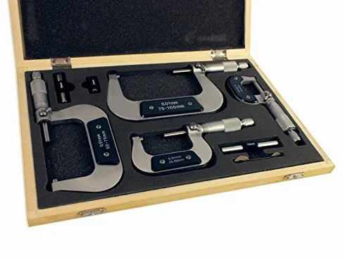 Micrometri per esterni Sogi MIC-0-100 set 4 pz 0÷100 mm centesimale