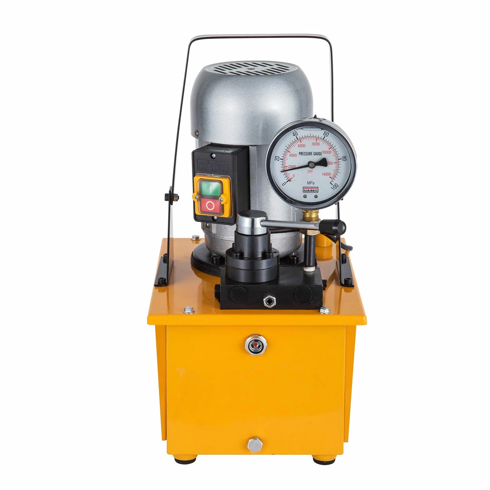 10000 PSI Pompa Idraulica Elettrica 220 V 50 Hz Pompa Idraulica Azionata a Doppio Effetto Valvola Manuale