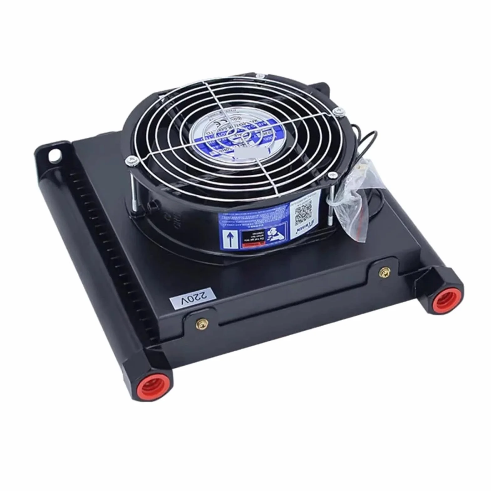 Raffreddatore ad aria idraulico da 1/2" Raffreddamento ad olio AF1025T-CA Ventola di scambio termico del radiatore raffreddato ad aria Ampiamente applicabile(AC 220V)