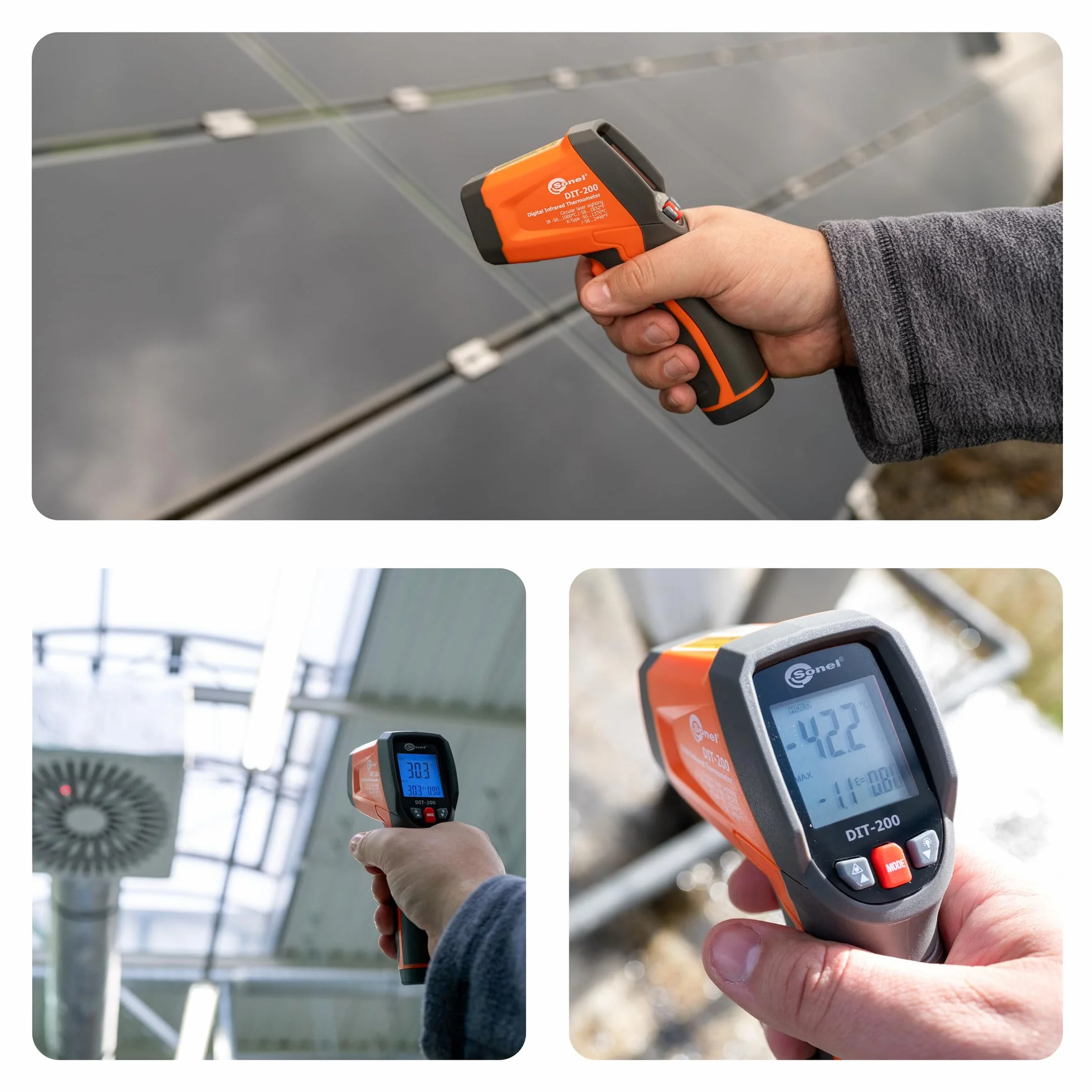 SONEL DIT-200 Termometro Infrarossi -50°C 1000°C IP54 20:1